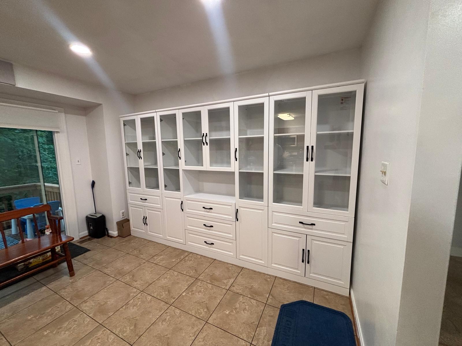 Completed cabinet assembly