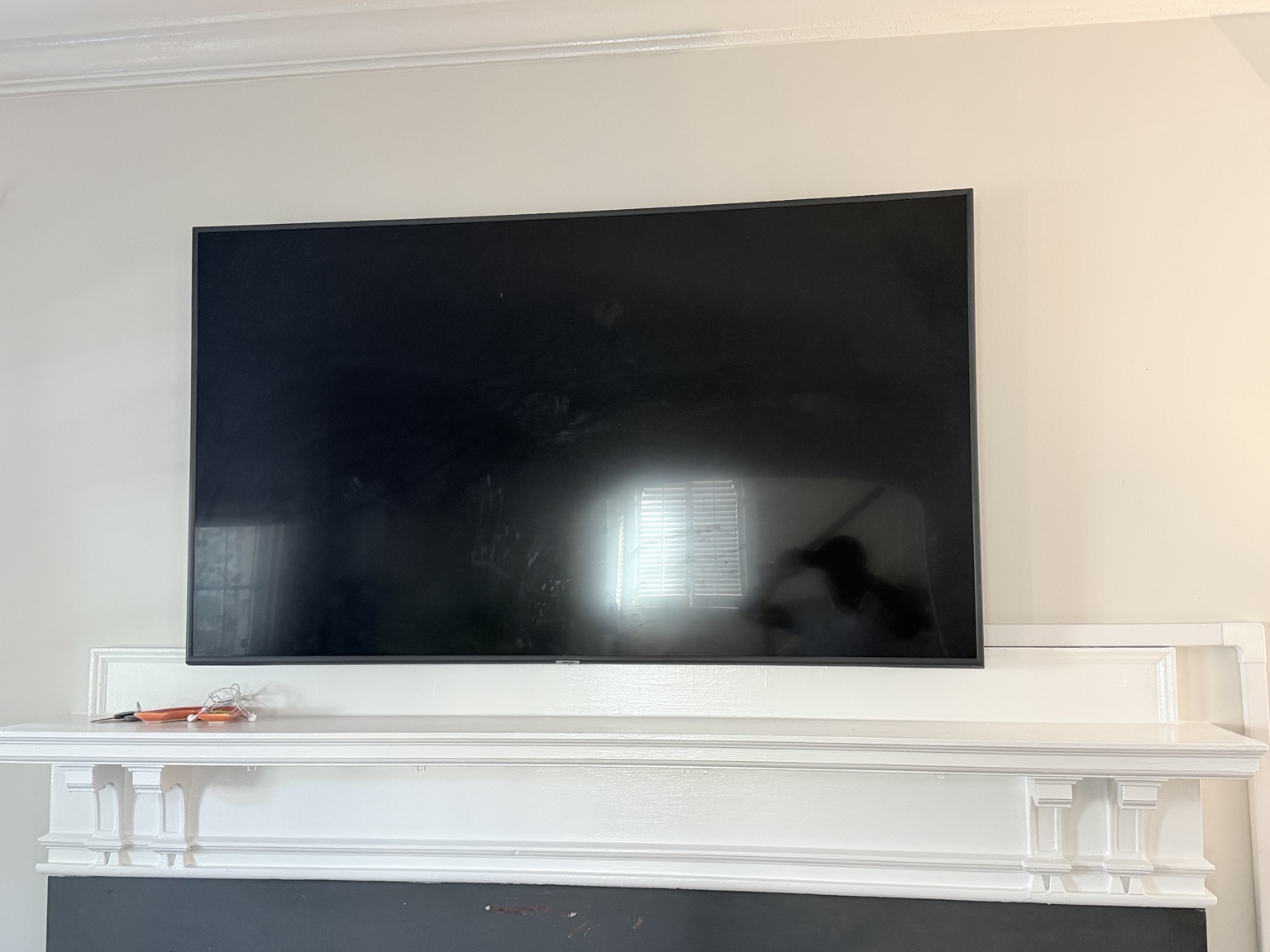 Wall-mounted television installation